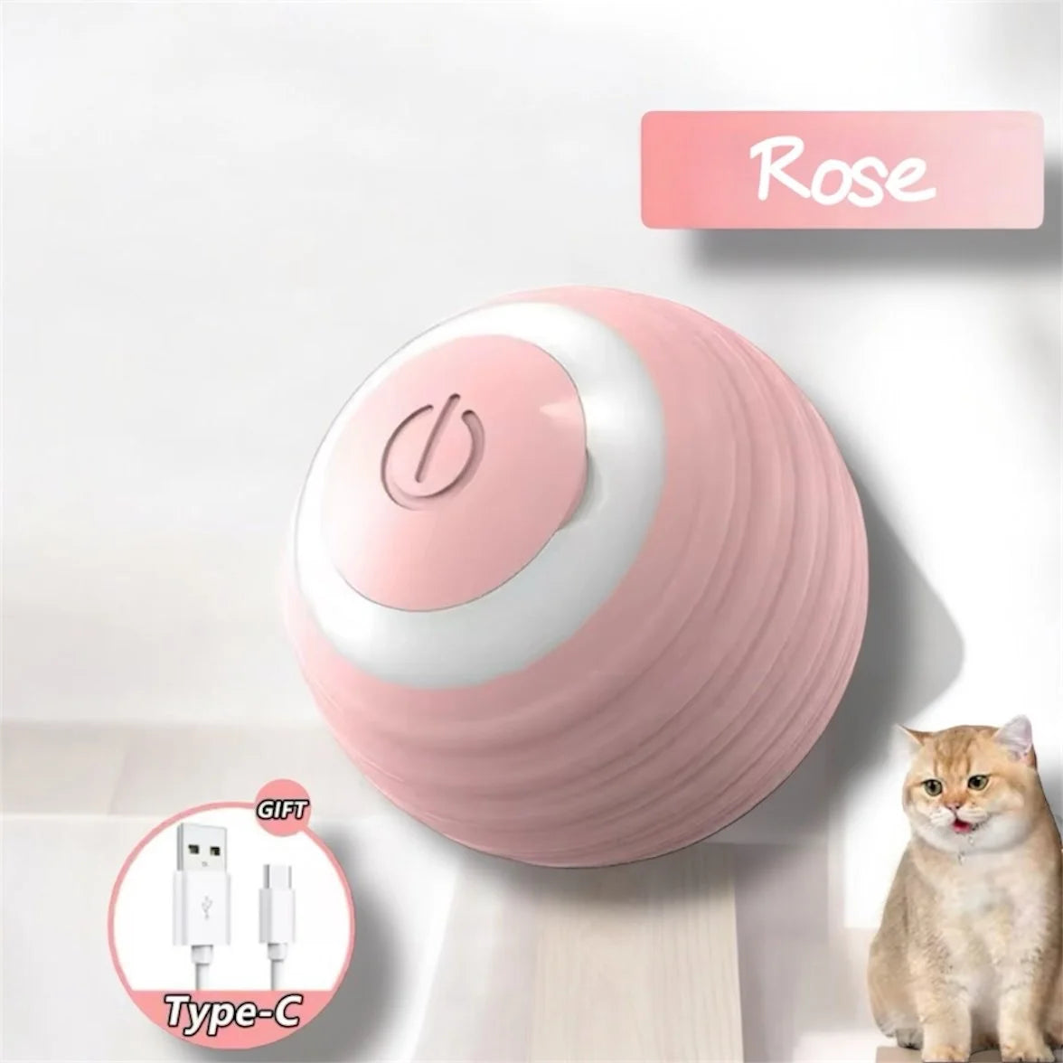 Balle Interactive Chat Rechargeable – Jouet Électronique Intelligent avec Queue Imitation Souris